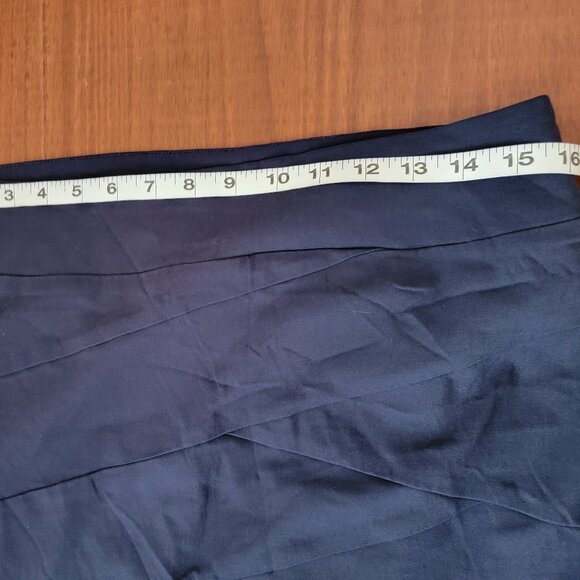 Soulmates Dark Blue Straight Pull On Pencil Midi Skirt - Picture 5 of 9